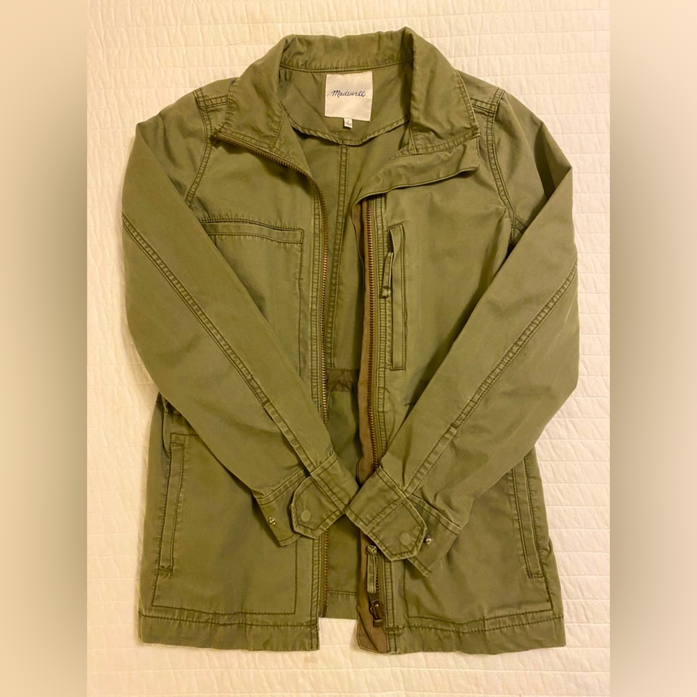 Madewell olive green field/barn jacket size small